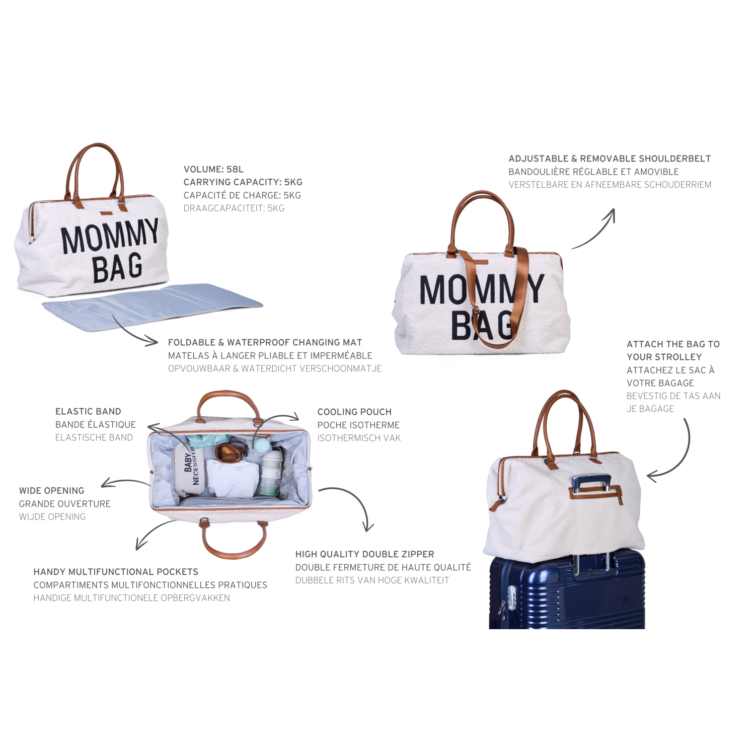 Sac à dos pour maman Childhome
