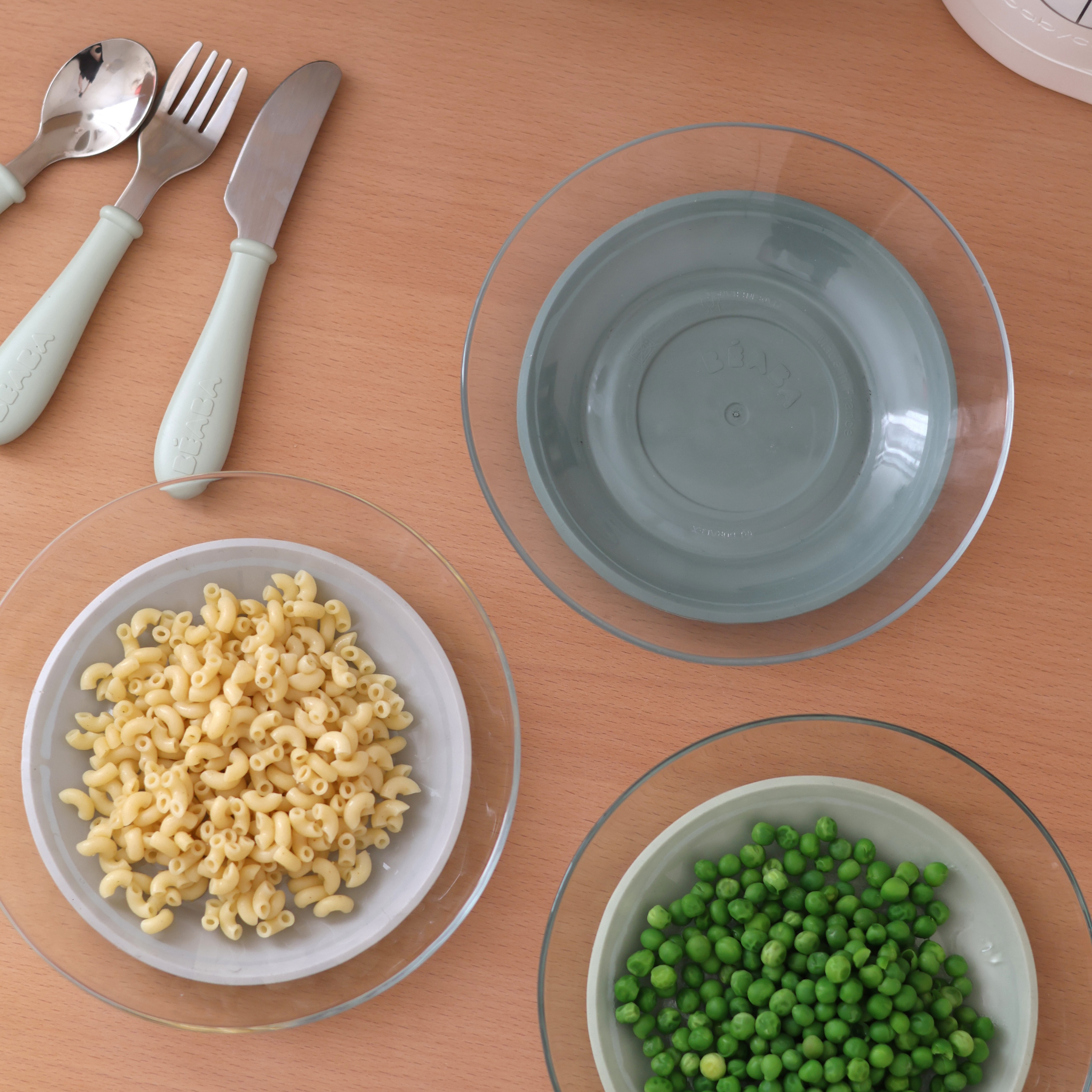 Béaba x Duralex 3-Piece Glass Plate Set