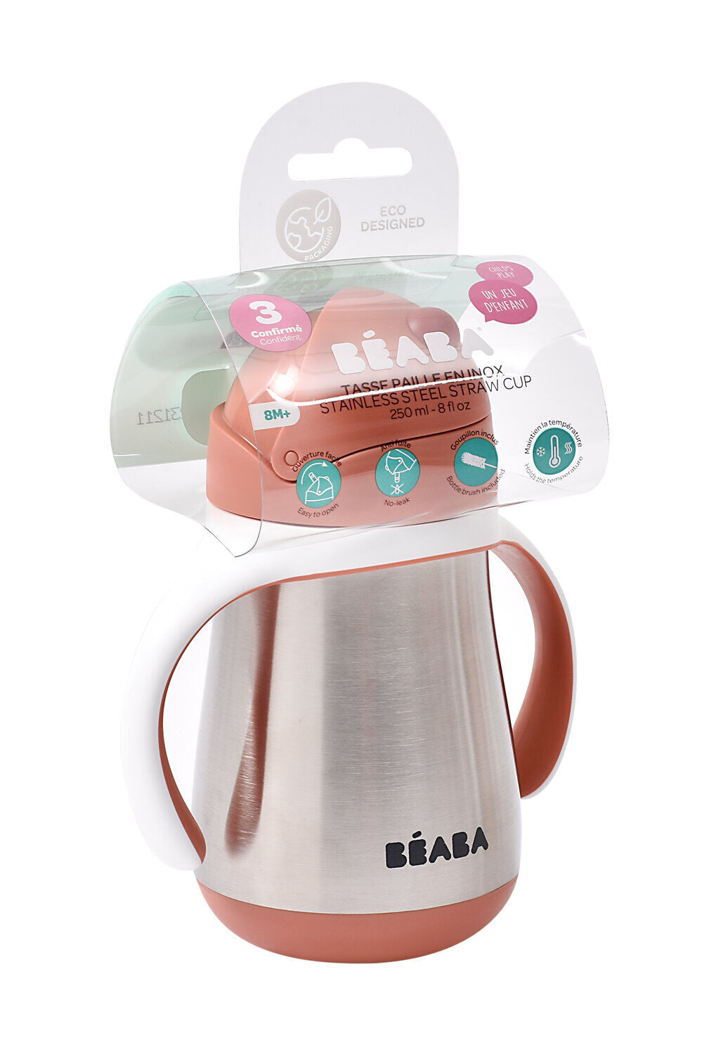 Tasse paille inox 250ml