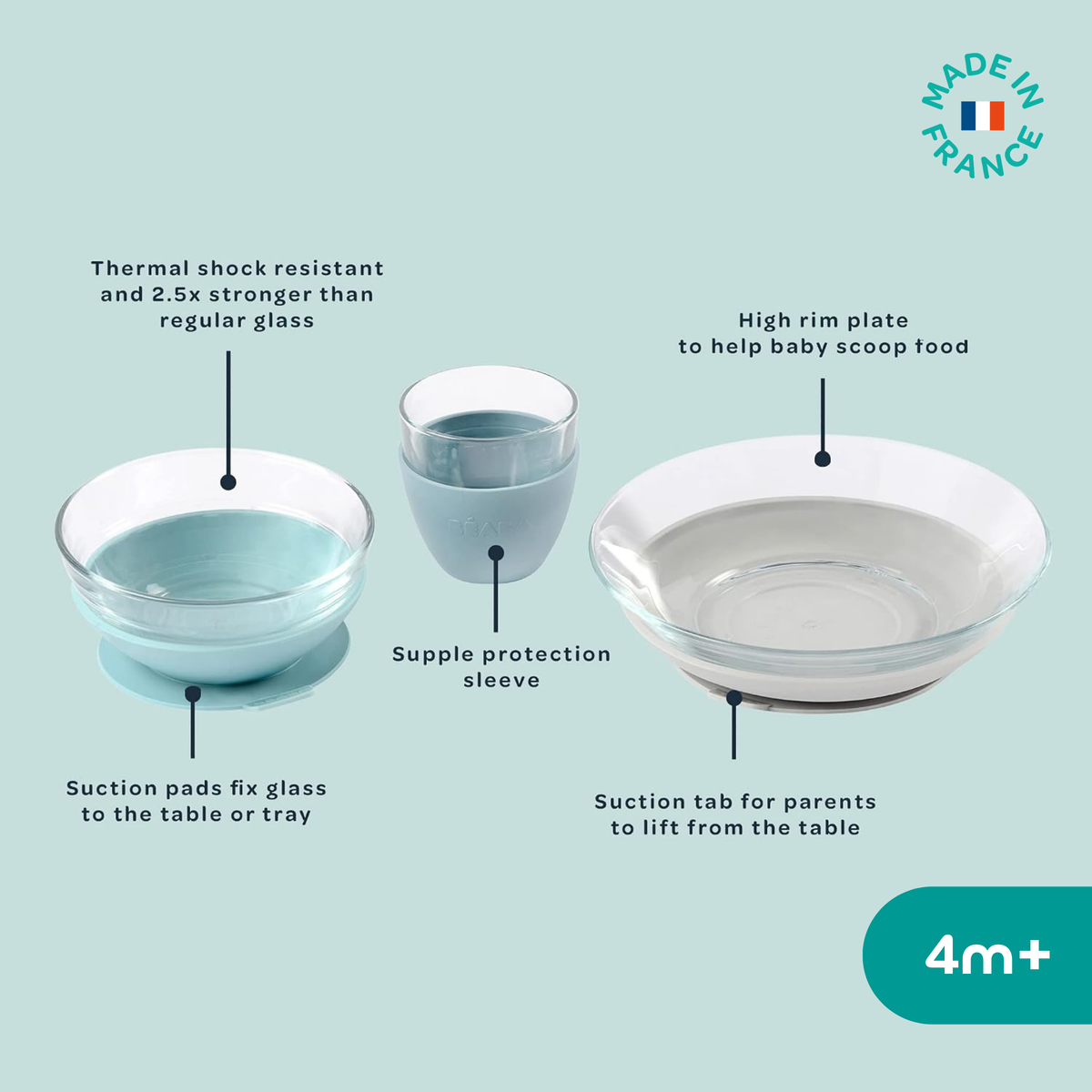 Glass Meal Set